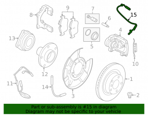 Датчик ABS задний левый BMW X1 E84 13-15