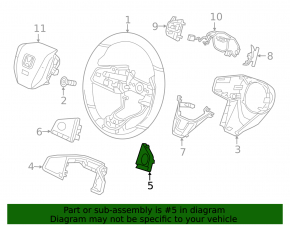 Кнопки управления на руле правые Honda CRV 17-18