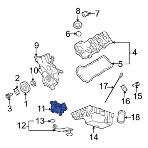 Масляный насос ДВС Ford Explorer 16-19 3.5 T35PDED