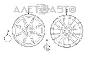 Гайка колесная d21 M12x1.5 Mazda3 MPS 09-13