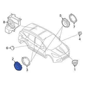 Динамик дверной передний левый Ford Transit Connect MK2 13-18