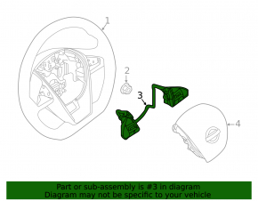 Кнопки управления на руле Nissan Maxima A36 16-16