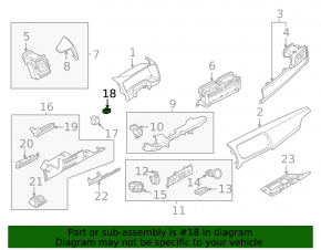 Заглушка кнопки Nissan Ariya 23-26