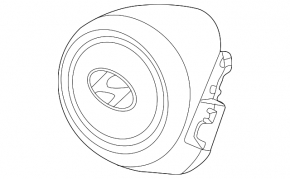 Подушка безопасности airbag в руль водительская Hyundai Tucson 22-26 черная