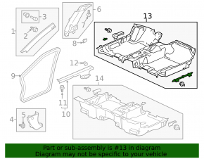 Покрытие пола Honda Accord 13-17 hybrid