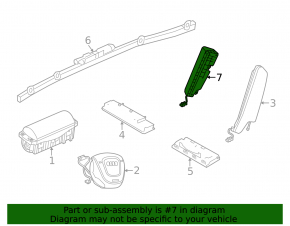 Airbag scaun spate dreapta Audi A3 22-26