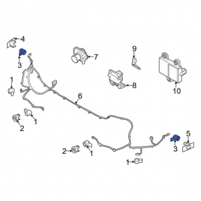 Senzori parcare fata Ford Explorer 20-23 interni