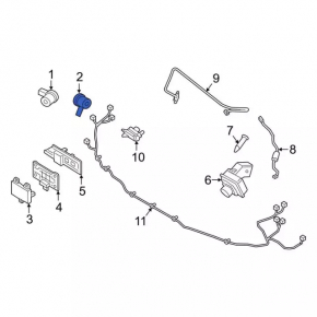 Senzori parcare fata Ford Explorer 20-23 interni