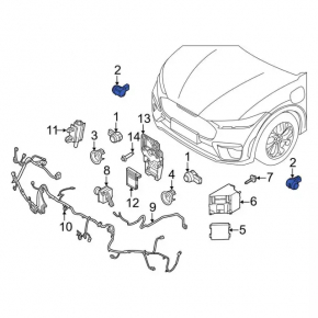Senzori parcare fata Ford Explorer 20-23 interni