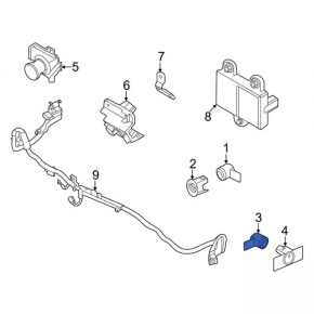 Senzori parcare fata Ford Explorer 20-23 interni