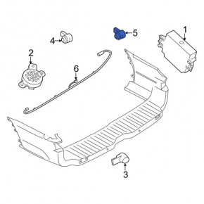 Senzori parcare fata Ford Explorer 20-23 interni