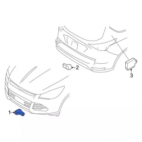 Senzori parcare fata Ford Explorer 20-23 interni