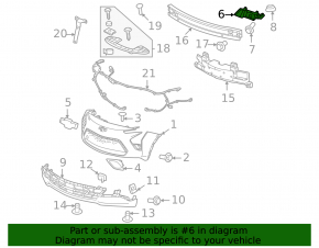 Montare bara fata stanga Chevrolet Bolt EV 22-23
