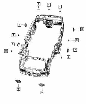 Difuzor spate stânga Jeep Compass 17 - tip 2