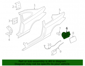 Корпус лючка бензобака BMW 335i e92 07-13