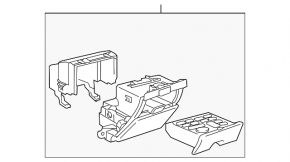 Карман и кнопки управления Lexus GS300 GS350 GS430 06-07 коричневый с бежевым