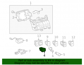 Розетка 120v 100w Toyota Highlander 14-15