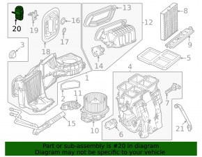 Клапан печки кондиционера Mercedes A-class V177 19-22