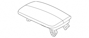 Подлокотник центральной консоли Mazda CX-30 20-21 кожа синяя