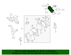 Conductă de aer cu rezonator pentru Lexus RX350 10-15