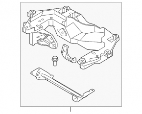 Опора КПП BMW X5 F15 16-18 plug-in