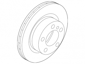 Диск тормозной передний правый BMW 4 F32/33/36 14-20 312мм