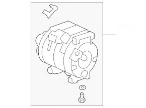 Компрессор кондиционера Acura MDX 07-13