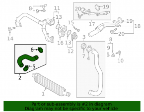 Патрубок интеркулера правый Audi A6 C8 19-25 3.0T