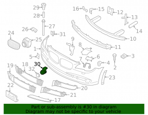 Парктроник переднего бампера BMW X3 F25 11-14