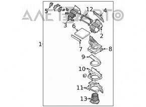 Acționare motor încălzire Hyundai Sonata 20-23