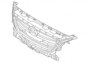 Bază grilă radiator Mazda 3 14-16 BM
