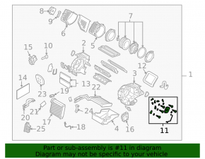 Актуатор моторчик привод печки кондиционер Mazda3 03-08