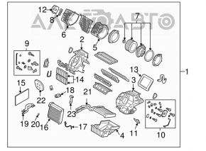 Актуатор моторчик привод печки кондиционер Mazda3 03-08