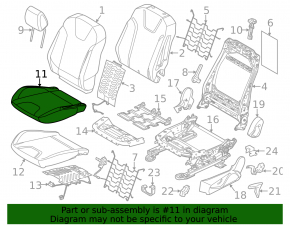 Водительское сидение Ford Focus mk3 11-14 дорест, без airbag, подогревом
