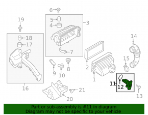 Расходомер воздуха Mitsubishi Outlander 14-22 2.4, 3.0