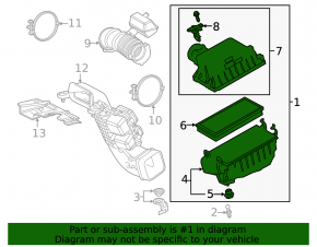 Корпус воздушного фильтра Lexus NX350h NX450h 22-26