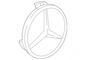 Центральный колпачок на диск Mercedes W167 GLE 350 450 20-23 74,5/64,5мм черный