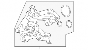 Корпус помпы Honda CRV 20-22 hybrid