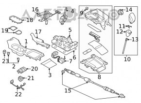 Шифтер КПП в сборе Subaru Forester 19-24 SK