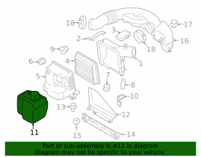 Мусоросборник Subaru Forester 08-13 SH