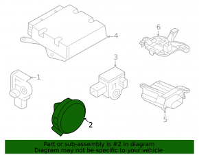 Senzor airbag ușă stânga Audi A3 22-26