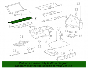 Полка задняя Lexus IS250 IS300 IS350 11-12 черн