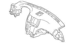 Торпедо передняя панель без AIRBAG Infiniti G25 G35 G37 4d 06-15 без навигации