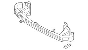 Amplificatorul de bara fata Ford Edge 15-18, fabricat in SUA