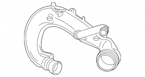 Воздуховод Ford Escape MK3 17-19 1.5T от фильтра