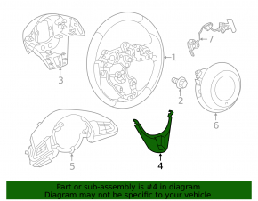 Накладка руля Mazda CX-9 16-23