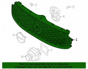 Grilă radiator cromată Volvo XC90 25-26, tip 2