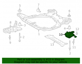 Лопух переднего подрамника задний левый Toyota Camry v70 18-24