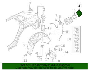 Clapeta rezervor combustibil Audi Q3 F3 19-25