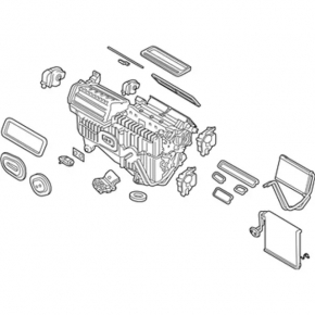 Печка в сборе Lincoln MKX 16-18